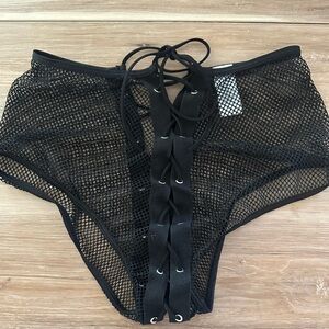 Diva Net Lace Up Shorts S NWOT